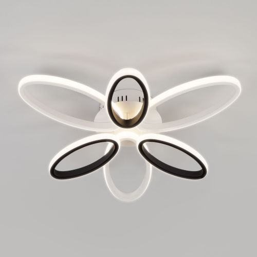 Светодиодный потолочный светильник с пультом управления Eurosvet 90137/6 белый/чёрный