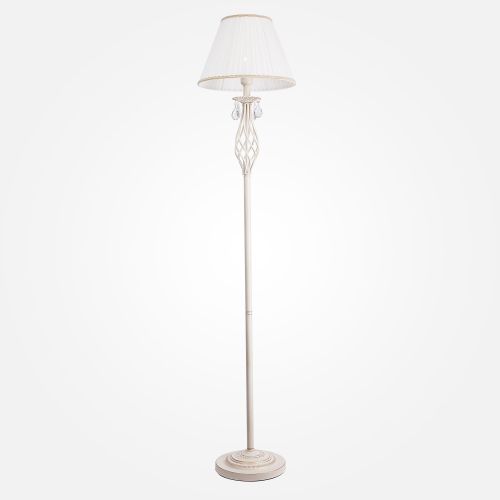 Торшер с абажуром Eurosvet 10073/1 белый с золотом