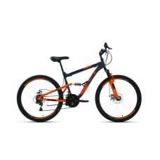 Велосипед Altair Altair MTB FS 26 2.0 Disc 2021 / RBKT1F16E020 (18, темно-серый/оранжевый)