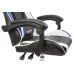 Вибромассажное кресло Calviano ASTI ULTIMATO black/white/blue