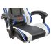 Вибромассажное кресло Calviano ASTI ULTIMATO black/white/blue