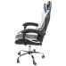Вибромассажное кресло Calviano ASTI ULTIMATO black/white/blue