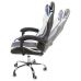 Вибромассажное кресло Calviano ASTI ULTIMATO black/white/blue