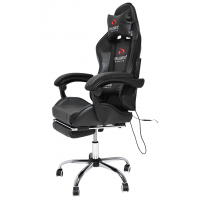 Вибромассажное кресло Calviano ASTI ULTIMATO black/white/green