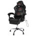 Вибромассажное кресло Calviano ASTI ULTIMATO black/white/green