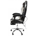 Вибромассажное кресло Calviano AVANTI ULTIMATO black/white/black с подножкой