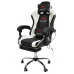 Вибромассажное кресло Calviano AVANTI ULTIMATO black/white/black с подножкой