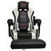 Вибромассажное кресло Calviano AVANTI ULTIMATO black/white/black с подножкой