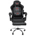 Вибромассажное кресло Calviano AVANTI ULTIMATO total black с подножкой