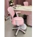 Вибромассажное кресло Calviano Comfy розовое с подножкой