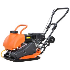Виброплита Skiper C90PRO-3 (168F, бак, колёса, мат)